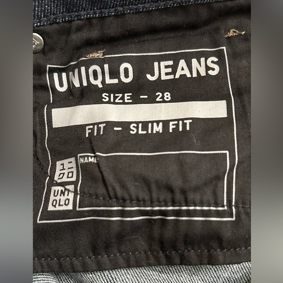 Men’s Uniqlo Black Slim Denim Jeans Sleek Style. NWOT. - Picture 5 of 7